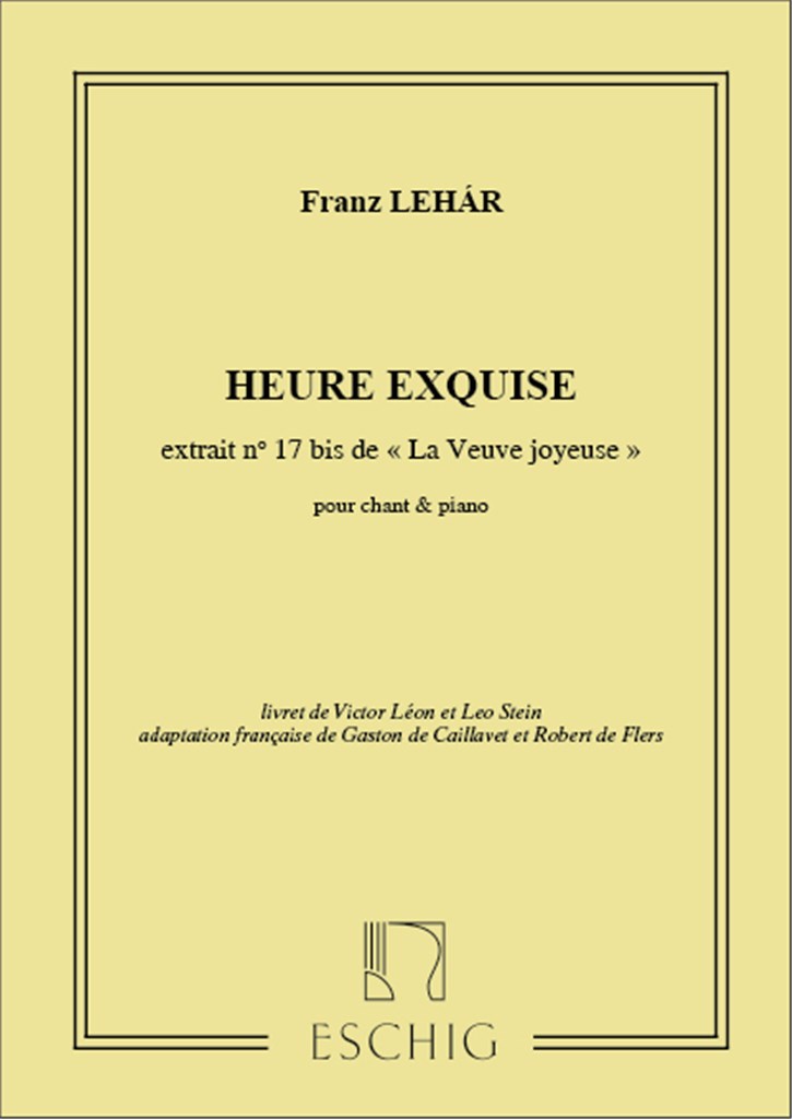 Veuve Joyeuse (Vedova Allegra) N 17B Soprano-Piano